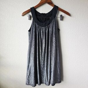Betsey Johnson Y2K Metallic Tunic  Sleeveless Dress